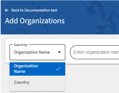 Search scope dropdown